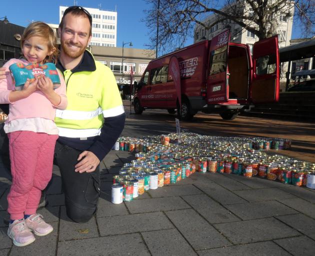 Rodney Skilton and Riley Skilton (then 4), of Islington, were among many people who stopped by...