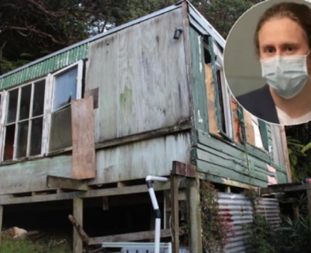 A shack in Whangaruru was used to cook meth for Valent's operation. Photo: Supplied