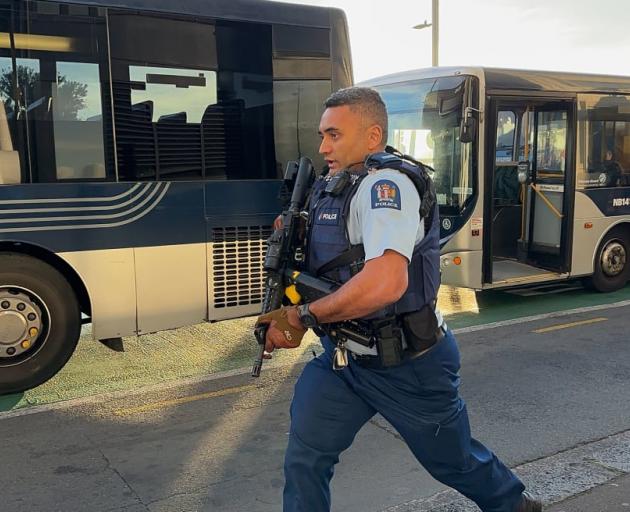 Police asked the public to avoid the area. Photo: RNZ