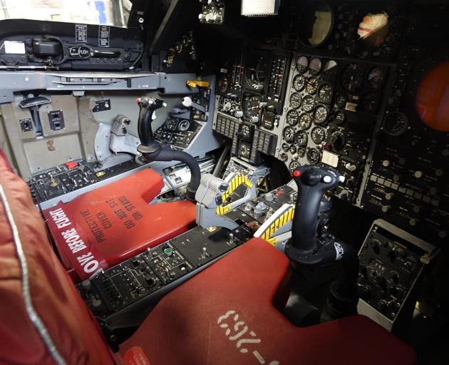 The cockpit of the F111A.