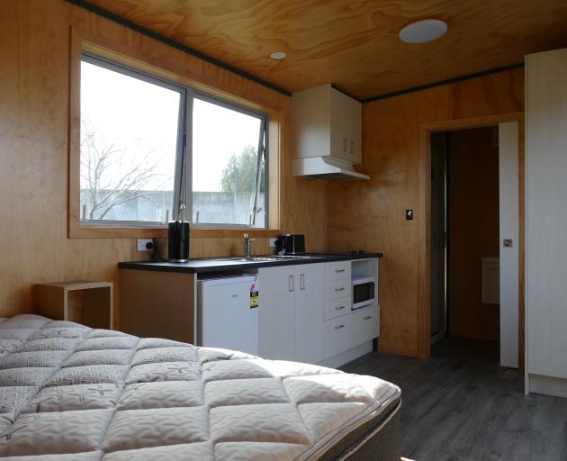 The interior of one of the cabins.