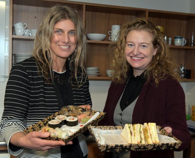 University of Otago food science Prof Miranda Mirosa (left) and Associate Minister for the...