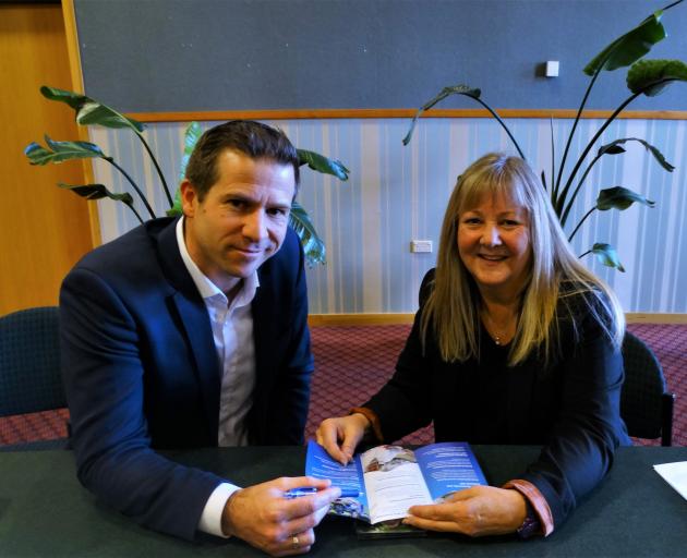 Invercargill MP Penny Simmonds hosts National spokesman for courts and associate justice Chris...