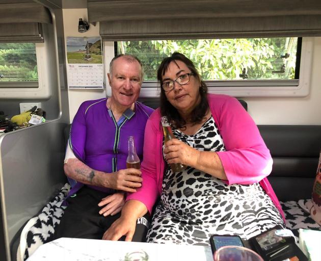 Kevin Burney with wife Amanda in April, one year after his accident. Delays in surgery essential...