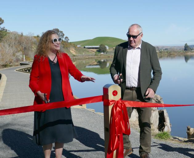 Minister for Oceans and Fisheries, and Food Safety Rachel Brooking, and Clutha Gold Trail...