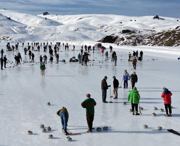 Curling at Altitude took place on a specially crafted rink at the Southern Hemisphere Proving...