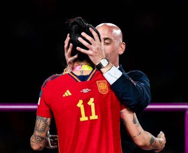 Luis Rubiales has been defiant over the kiss - condemned as unwanted by Jennifer Hermoso, her...