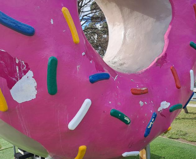 The Springfield donut has been repainted four times since 2020 at a cost of $17,845.57. Photo:...