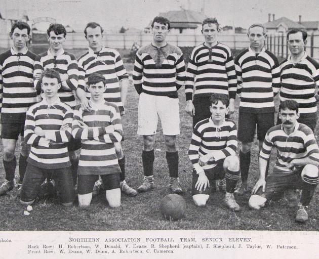 What would Northern AFC's team of 1911 have made of the 2023 ultras? Photo: Otago Witness