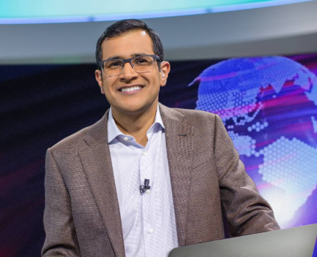 Kamahl Santamaria at Al Jazeera before he became co-host of TVNZ's Breakfast show. Photo: Supplied