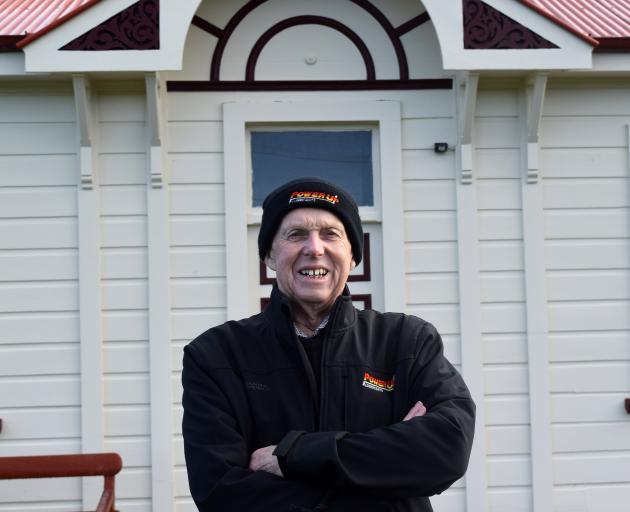 Taieri Historical Society and Museum president Neil Gamble stands in front of the Outram...