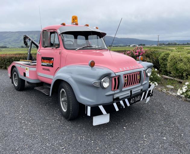 A 1966 Bedford J1 tow truck, which Neil Gamble has owned since 2021. PHOTO: SHAWN MCAVINUE