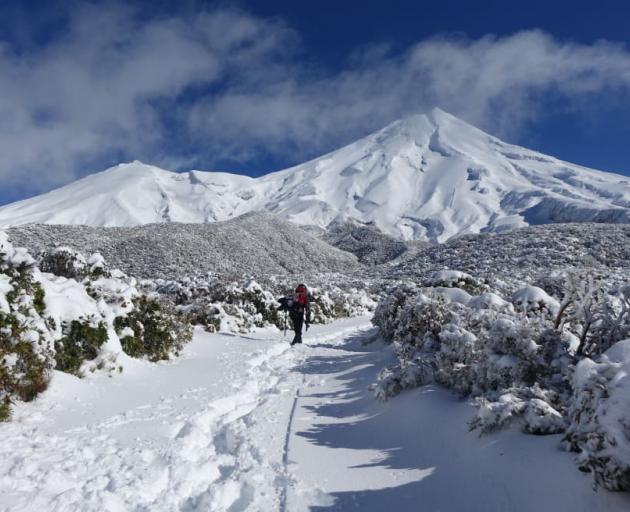 Mt Taranaki. (file image) Photo: RNZ / Robin Martin