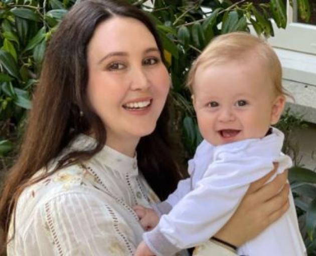 Aucklander Dr Tania O'Brien was flying home from Bali with one-year-old Roman. Photo: Supplied