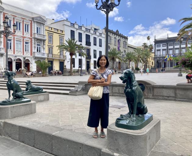 Yuriko McLachlan looks around Old Town in Las Palmas.
