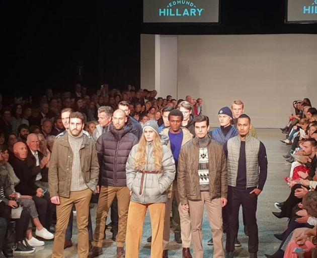 Sir Edmund Hillary's grandchildren George (left), Lily and Alexander at New Zealand Fashion Week...