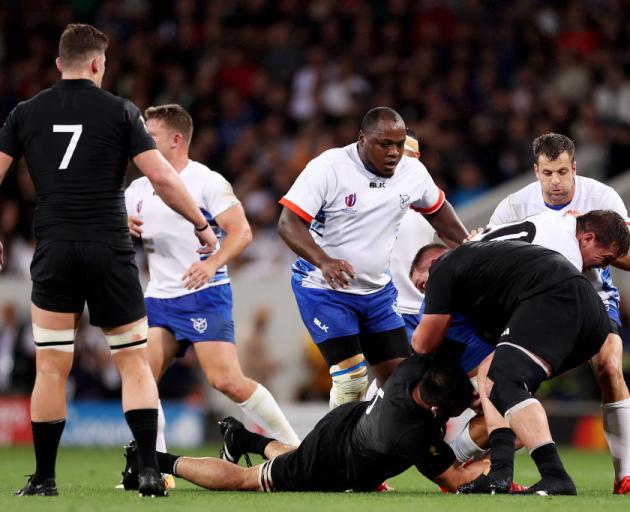 All Blacks prop Ethan de Groot heading for a whole world of trouble after lowering Namibia’s...