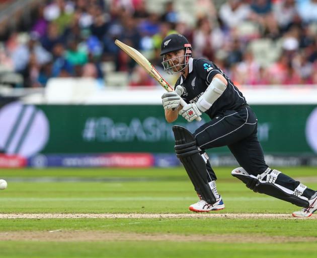 Kane Williamson of New Zealand sets off for a run in the Black Caps' match against South Africa. Photo: Getty Images