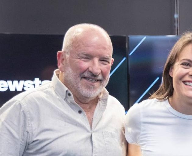 Newstalk ZB broadcasters Barry Soper and Heather du Plessis-Allan. Photo / Greg Bowker