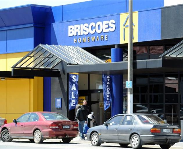 Two men were found going through the skip bin around the back of the Briscoes building in Dunedin...