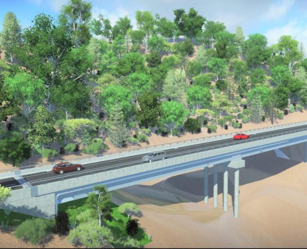 An artist's impression of the new SH25A bridge. Photo: Supplied / Waka Kotahi