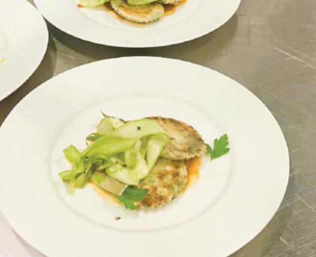 One of Joosje Bouman’s courses that helped her take three bronze medals – pan fried Murray cod....