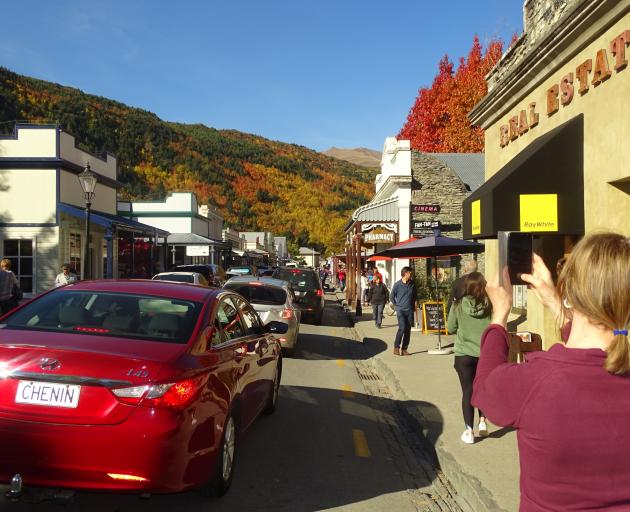 Arrowtown's annual autumn festival was proving popular with visitors yesterday. Photo: Tracey Roxburgh