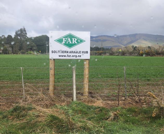A new sign at the Southern Research Hub at Knapdale. PHOTOS: FOUNDATION OF ARABLE RESEARCH