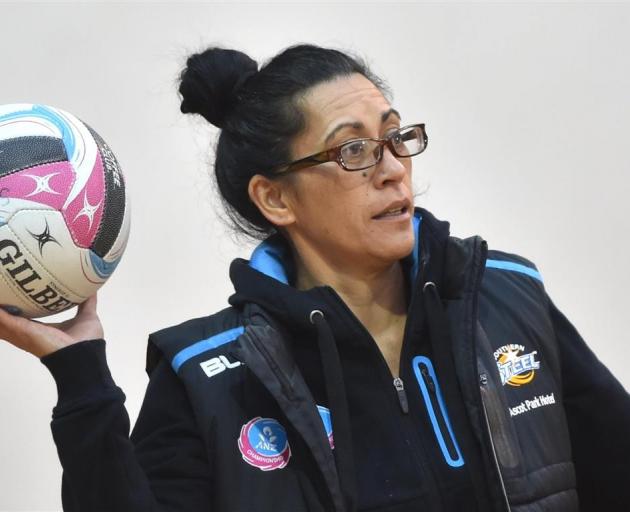 Steel coach Noeline Taurua displays a  range of emotions during a training session at the Edgar...