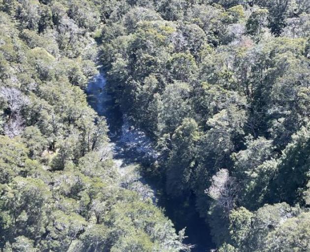 The man set out on a solo walk between Upper Windley and Lower Windley huts and was spotted here...