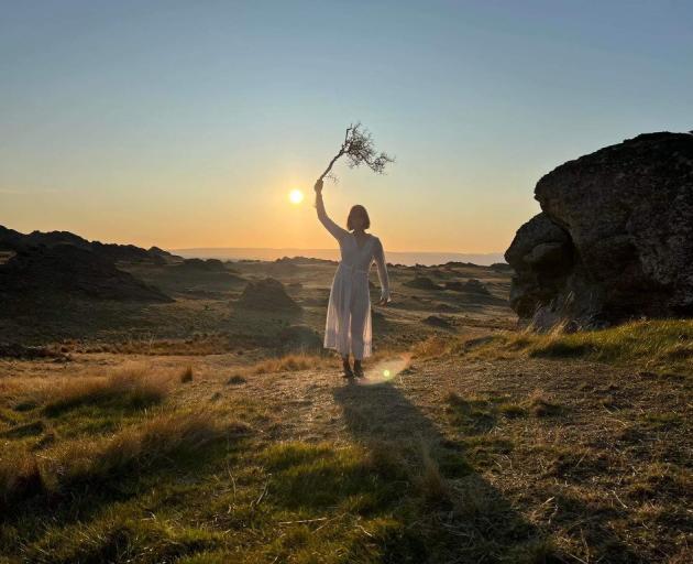 Queenstowner Lauren Prebble during filming of the award-winning music video for Gina Malcolm’s...