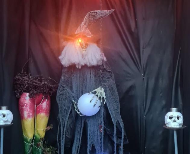 Sammy Dickinson spent hundreds of dollars decorating her home for Halloween. Photo: Supplied by...