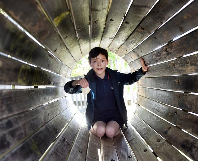 Grants Braes School pupil Alistair McLeod with an International Competitions and Assessments for...