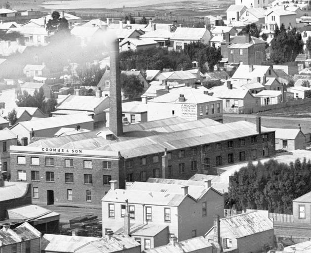 Coombs & Son Tannery, pictured in the 1870s, was located on what is now the new Dunedin hospitals