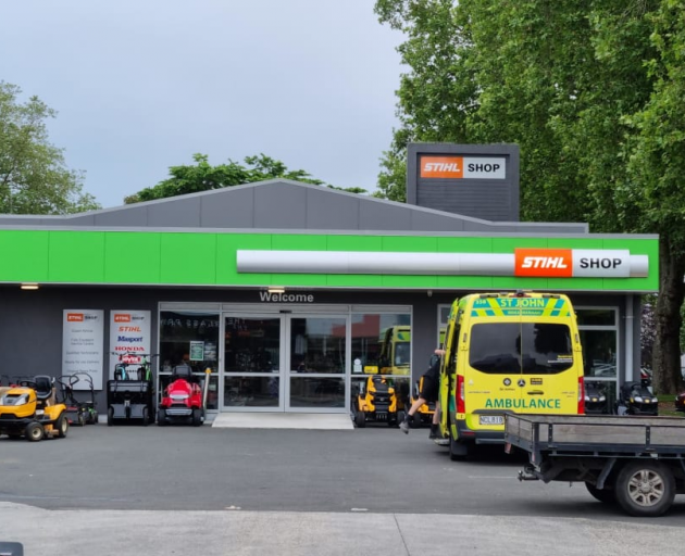 The scene of the explosion. Photo: RNZ / Libby Kirkby-McLeod