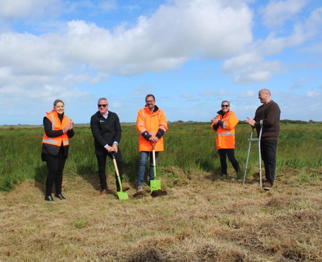 HWR chief executive Anthony Jones (second from left) and transport group general manager Reece...
