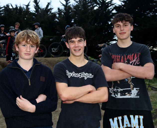 Fergus Barnsley, Erik Williams and Josh McCarthy. PHOTO: JOHN SPURDLE