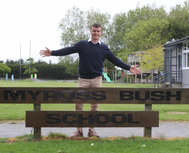 Myross Bush School principal Jamin Lietze is leaving the role after eight years. PHOTO: MARK JOHN