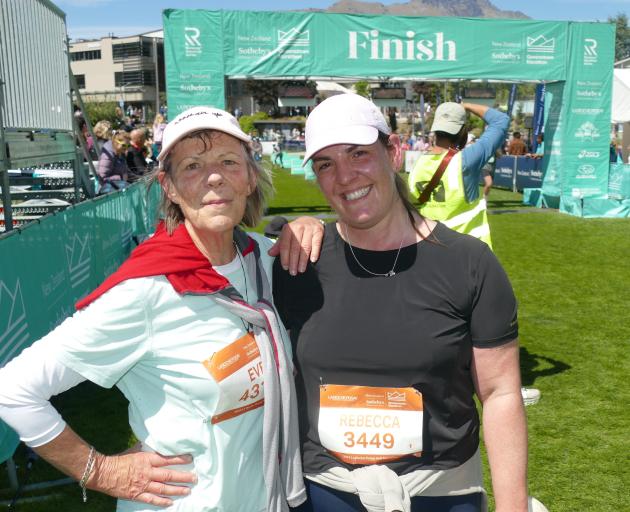 Half marathon participants Eve Fone, of Levin, and her daughter Rebecca Broughan, of Tokoroa,...