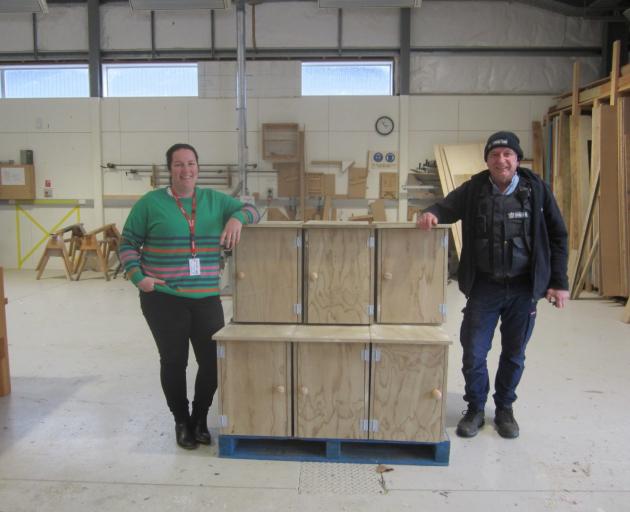 Inspecting seed libraries built by prisoners at the Otago Corrections Facility in Milburn are...