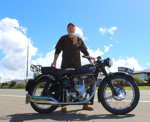Dunedin Motorcycle Club member Les Sherer spent about eight years restoring this 1954 Velocette...