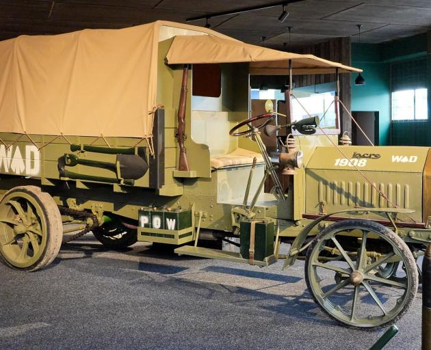 On display is a World War 1 Lacre truck that Don Pelvin restored from nothing but a motor and...