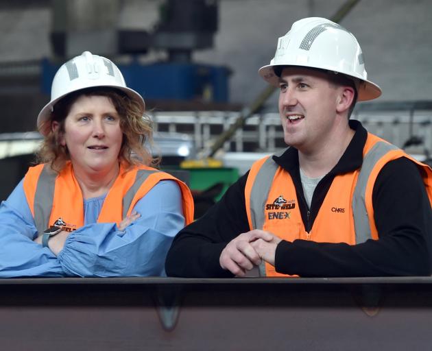Site Weld general manager Steph Olsen and operations manager Chris McBride stand in the Site Weld...