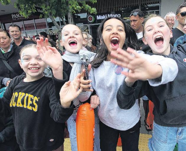 It was the largest crowd to ever attend the Rangiora Toyota Santa Parade. Photo: John Cosgrove