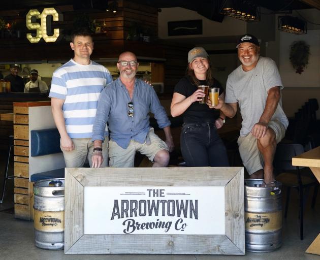 From left, Slow Cuts co-owner Sam Gruar, Arrowtown Brewing Company co-owner Michael Thomas, Slow...