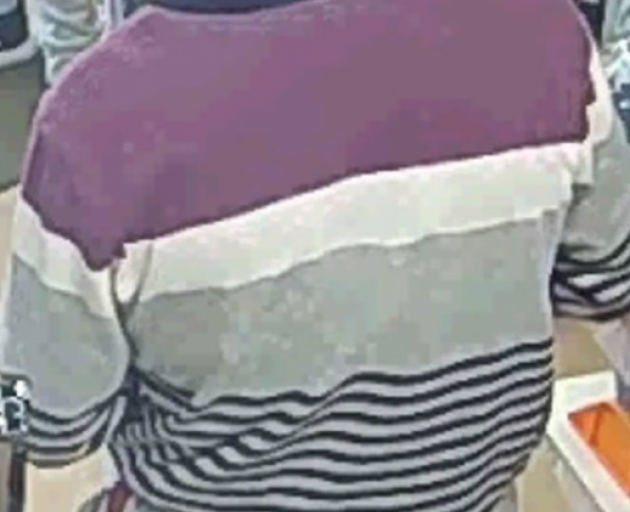 The striped top is being sought by police in relation to the homicide case of Yanfei Bao. Photo:...