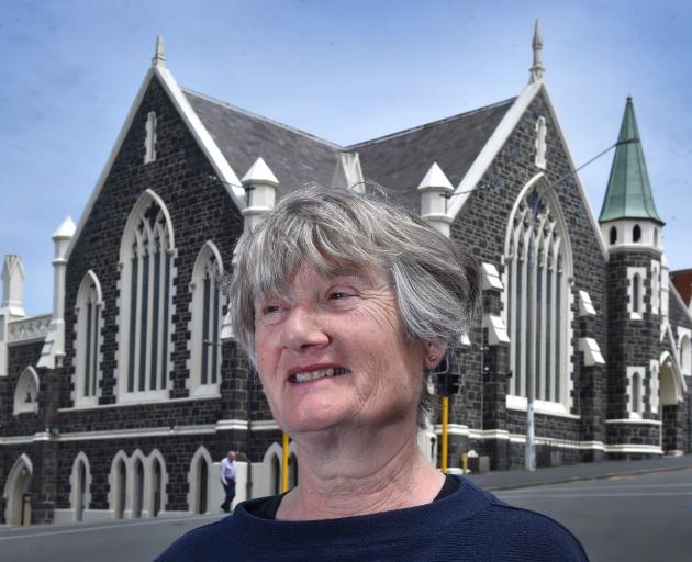 Moira Styles, a former advocate for the Fortune Theatre, stands outside the theatre after the...