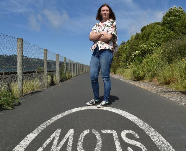 Maia resident Millie Leckie is concerned about the safety of pedestrians using the shared...