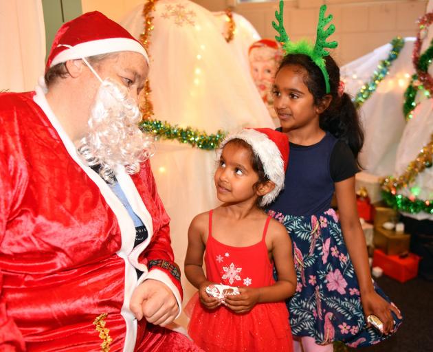 Dunedin Night Shelter community worker Chris Edwards made a popular "stand-in" Santa Claus at the...