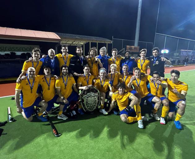 The Otago mens hockey team which bested Canterbury for the national title earlier this year....